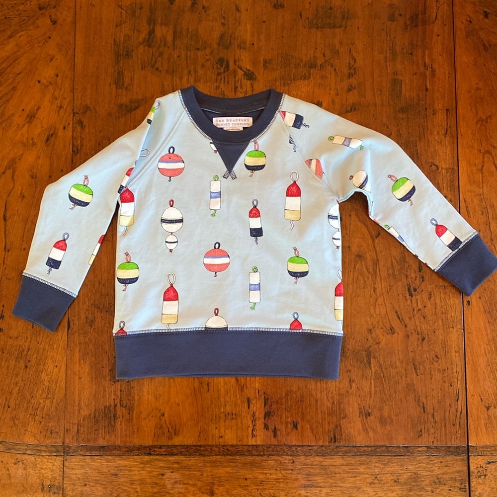 NWT - Beaufort Bonnet Company blue buoy sweatshirt.